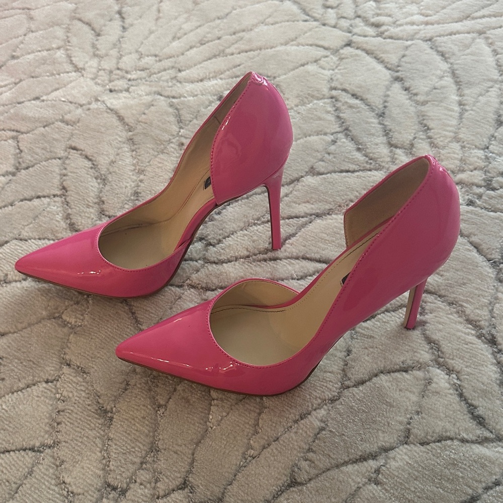 Nine West Hot Pink Pointed Heels - Picture 6 of 14